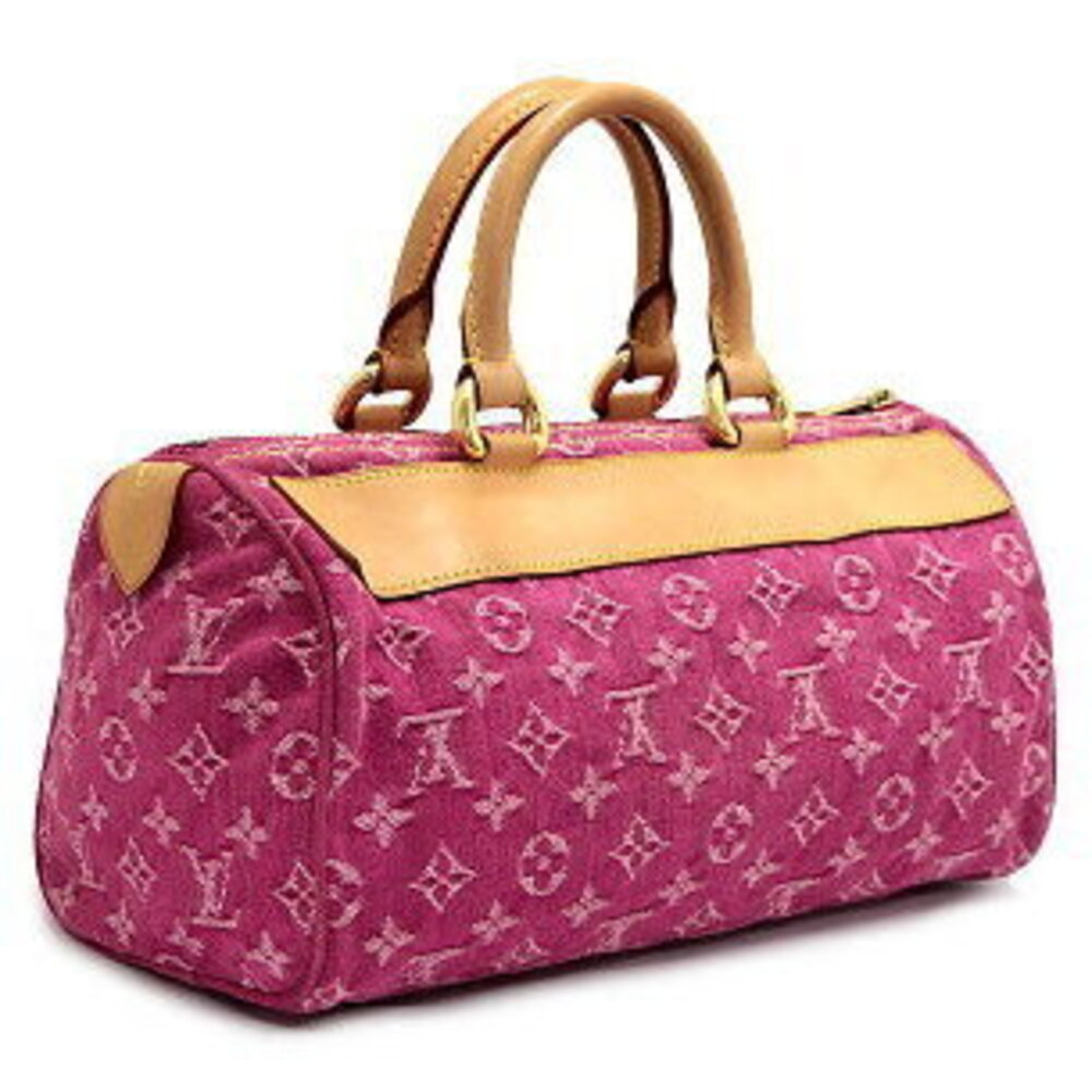 Louis Vuitton Neo Speedy Handbag Monogram Denim Pink - Picture 2 of 6